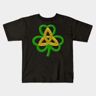 Shamrock And Trinity Knot Kids T-Shirt